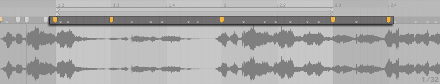 Captura real de Warp Markers en Ableton Live